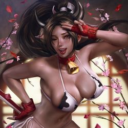 This is a pixiv picture whose title is Moo May Shiranui.