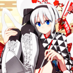 This is a pixiv picture whose title is あけおめ妖夢ちゃん！.