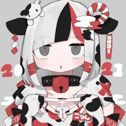 This is a pixiv picture whose title is 2021.