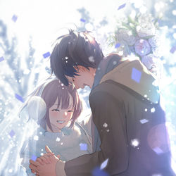 This is a pixiv picture whose title is 誰よりも純白の愛しい君へ.