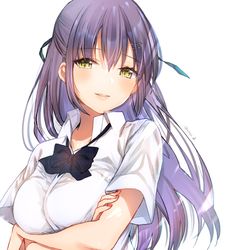 This is a pixiv picture whose title is 好きすぎて、つい構ってあげちゃうJKちゃん.