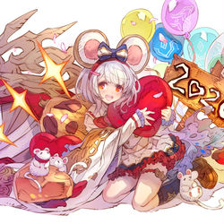 This is a pixiv picture whose title is 子年びから.