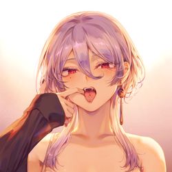 This is a pixiv picture whose title is White snake.