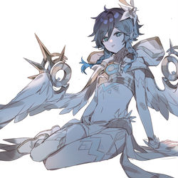 This is a pixiv picture whose title is ウェンティ(原神).