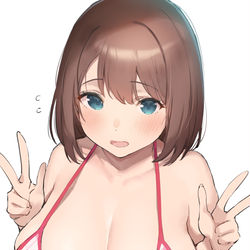 This is a pixiv picture whose title is 宇野沢グラビア.