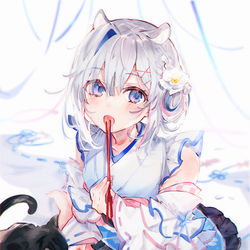 This is a pixiv picture whose title is hamu!!.