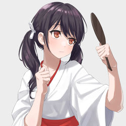 This is a pixiv picture whose title is 巫女つーちゃん.