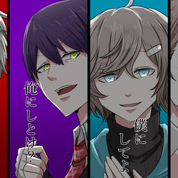 This is a pixiv picture whose title is 人気男性ライバーの表と裏(表)の顔.