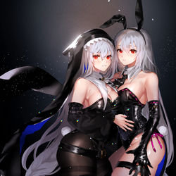 This is a pixiv picture whose title is 深海バニー.