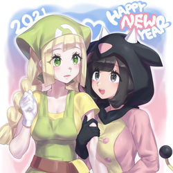 This is a pixiv picture whose title is ブリーダーとミルタンク.
