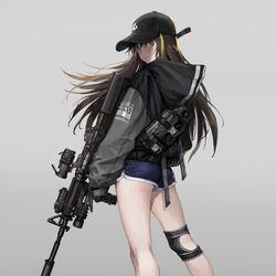 This is a pixiv picture whose title is M4A1.