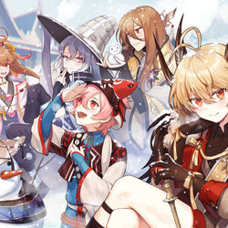 This is a pixiv picture whose title is 食物語-雪見.