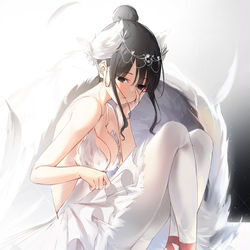This is a pixiv picture whose title is 白鳥.