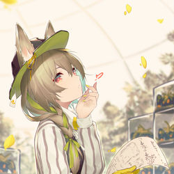 This is a pixiv picture whose title is 豆苗.