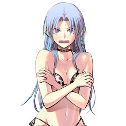 This is a pixiv picture whose title is 牛柄ビキニキャスター.