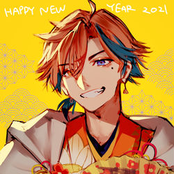 This is a pixiv picture whose title is ロベルさん正月衣装.