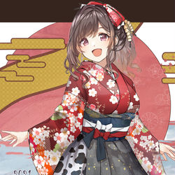 This is a pixiv picture whose title is 新年恋鐘.