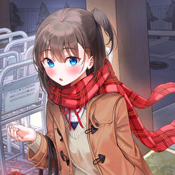 This is a pixiv picture whose title is あ、先輩。奇遇ですね。買い物ですか？.