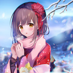 This is a pixiv picture whose title is 手繋いでくれる…？.