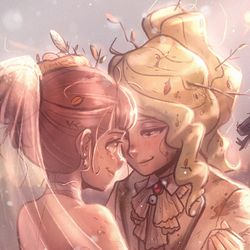 This is a pixiv picture whose title is Diakko Wedding.