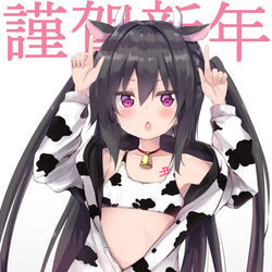 This is a pixiv picture whose title is 謹賀新年.