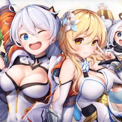 This is a pixiv picture whose title is 「～キアナｘ蛍～（＋食材）」.