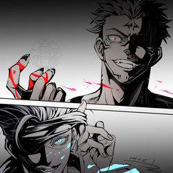 This is a pixiv picture whose title is 五宿.