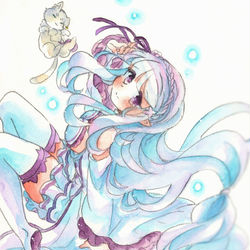 This is a pixiv picture whose title is エミリアたん.