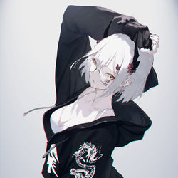 This is a pixiv picture whose title is 悪魔.