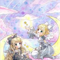 This is a pixiv picture whose title is ほしあつめ.