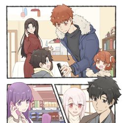 This is a pixiv picture whose title is 士凛とぐだーずファミリー③.