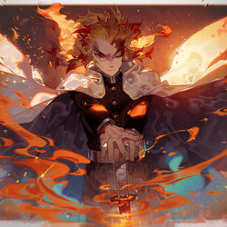 This is a pixiv picture whose title is 煉獄さん.
