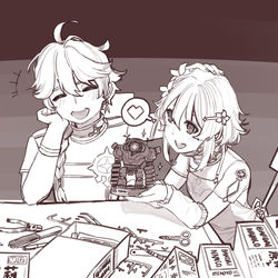 This is a pixiv picture whose title is 空&荧-2.