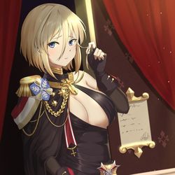 This is a pixiv picture whose title is Bismarck.