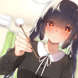 This is a pixiv picture whose title is 耳かき義妹ちゃん.