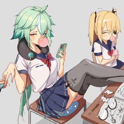 This is a pixiv picture whose title is 学生服 スクロース.