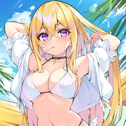 This is a pixiv picture whose title is 水着牡丹さん.