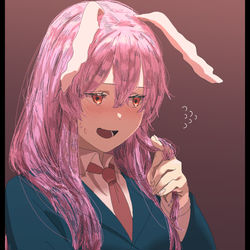 This is a pixiv picture whose title is 赤面うどんげ.