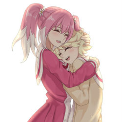 This is a pixiv picture whose title is 抱抱.