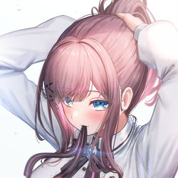 This is a pixiv picture whose title is 本気出す！.