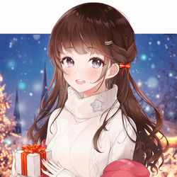 This is a pixiv picture whose title is おくりもの.