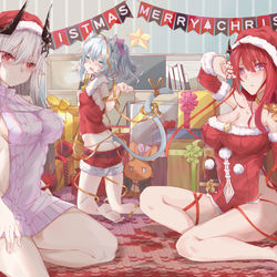 This is a pixiv picture whose title is クリスマス.