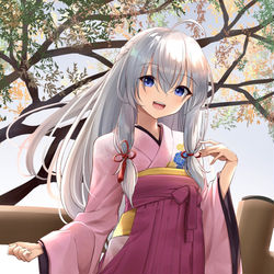 This is a pixiv picture whose title is 振袖イレイナさん.