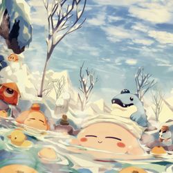 This is a pixiv picture whose title is プププおんせん.