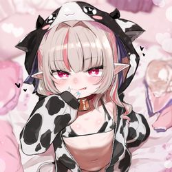 This is a pixiv picture whose title is 牛柄ノりりむ.