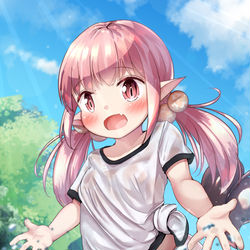 This is a pixiv picture whose title is 水遊びロリサキュバスちゃん.