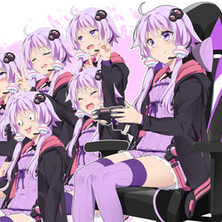 This is a pixiv picture whose title is ゲーミングゆかりん立ち絵素材.