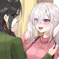This is a pixiv picture whose title is 試着デート.