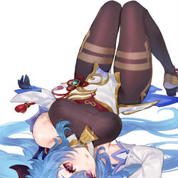 This is a pixiv picture whose title is 甘雨.