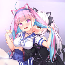 This is a pixiv picture whose title is あくしおにゃー.
